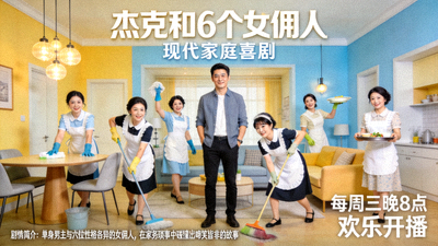 杰克和6个女佣人剧情介绍海报 - 现代家庭喜剧